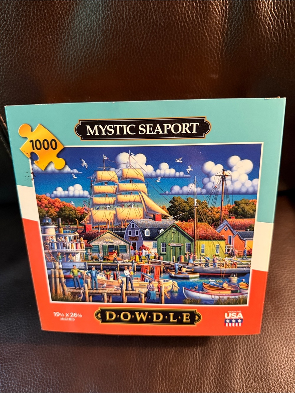 Dowdle Mystic Seaport Jigsaw Puzzle Boxed Set - 1000 pieces. Like new